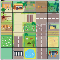Thumbnail for bee-bot/blue-bot countryside mat