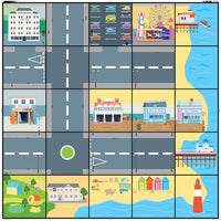 Thumbnail for bee-bot/blue-bot seaside mat