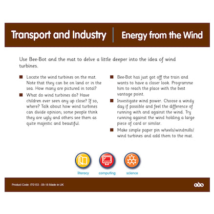 bee-bot/blue-bot transport and industry activity tin