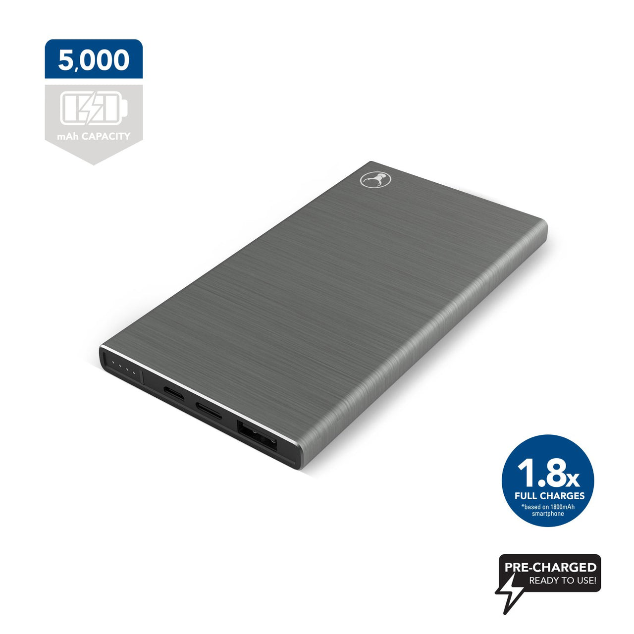bonelk powerbank 5000mah (gunmetal)