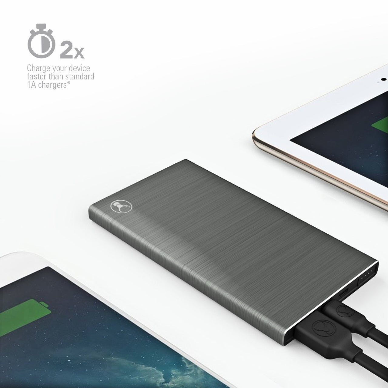 bonelk powerbank 5000mah (gunmetal)