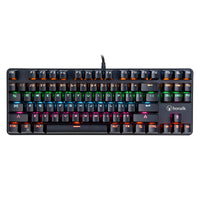 Thumbnail for bonelk gaming mechanical compact wired rgb led keyboard (black)