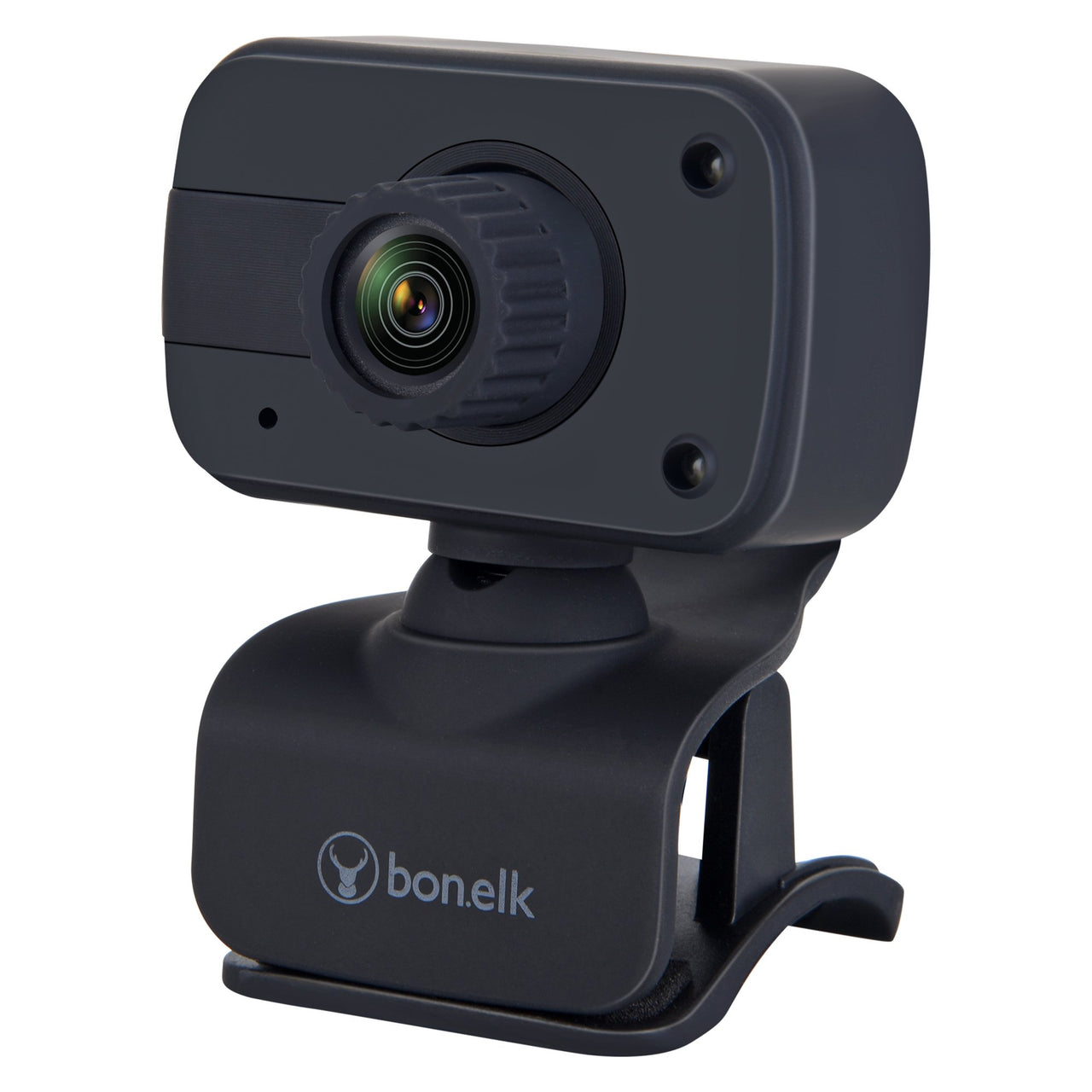 bonelk usb webcam, clip on, 1080p (black)