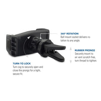 Thumbnail for bonelk smartphone holder, vent mount (black)