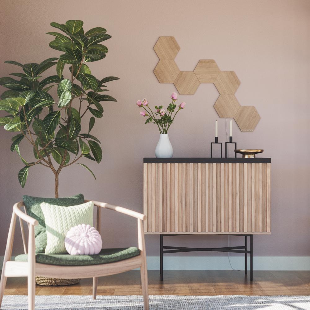 nanoleaf elements wood look expansion pack (3 pack)