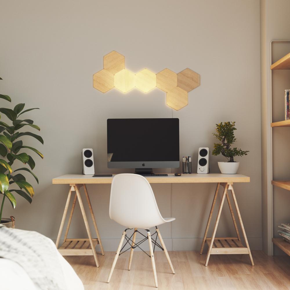 nanoleaf elements wood look expansion pack (3 pack)