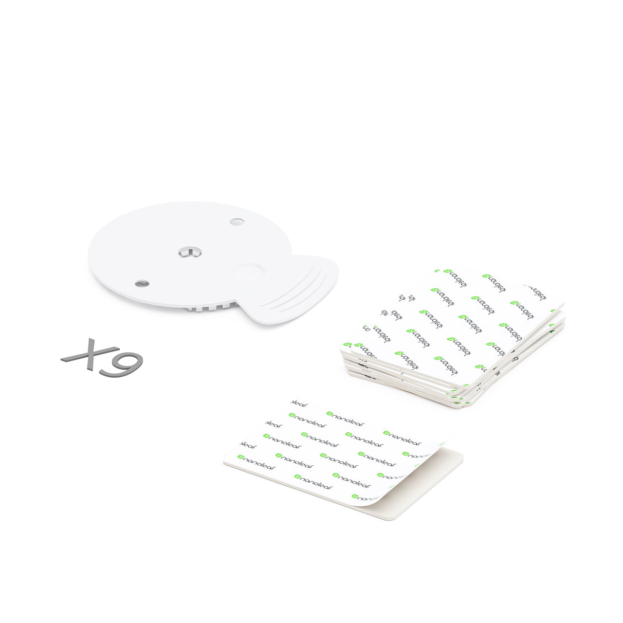 nanoleaf shapes mounting plate + tape (9 pack)