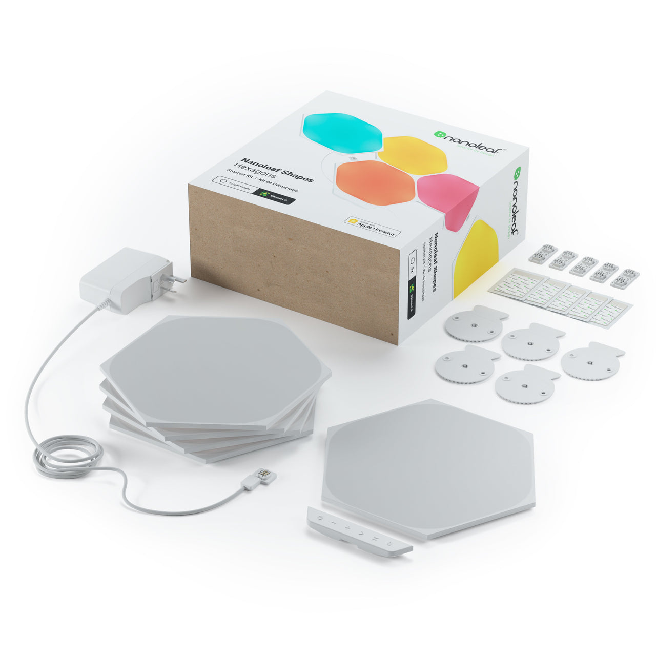 nanoleaf shapes - hexagons starter kit (5 panels)
