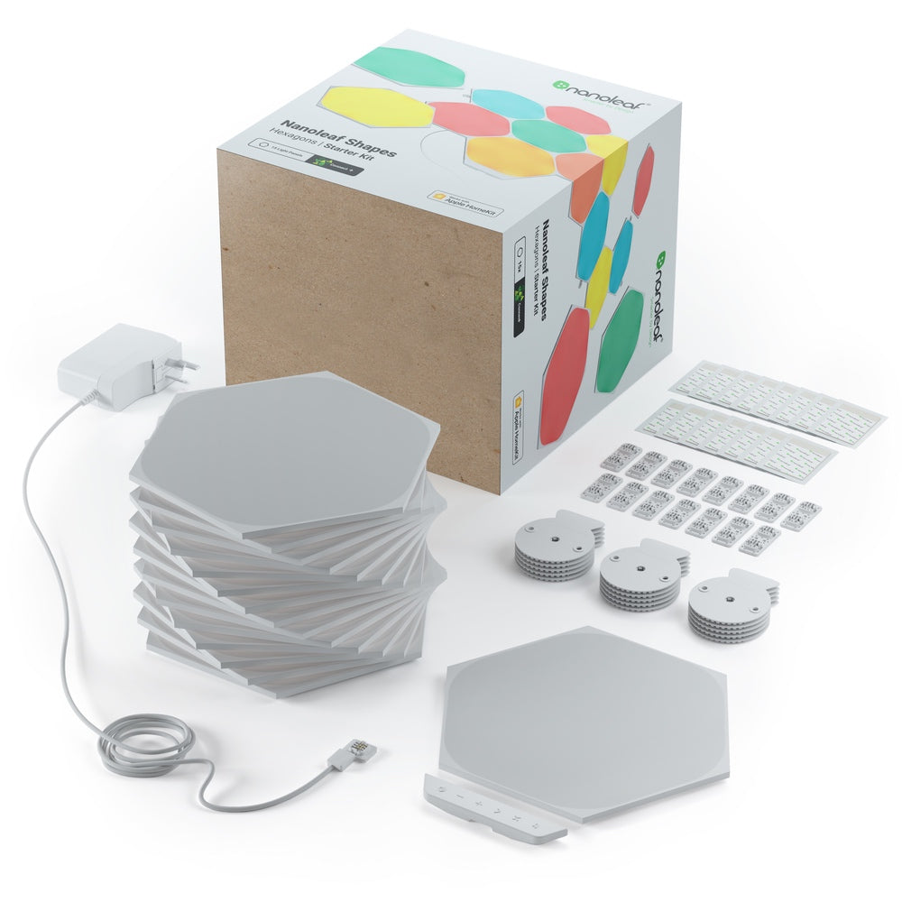 nanoleaf shapes - hexagons starter pack (15 panels)
