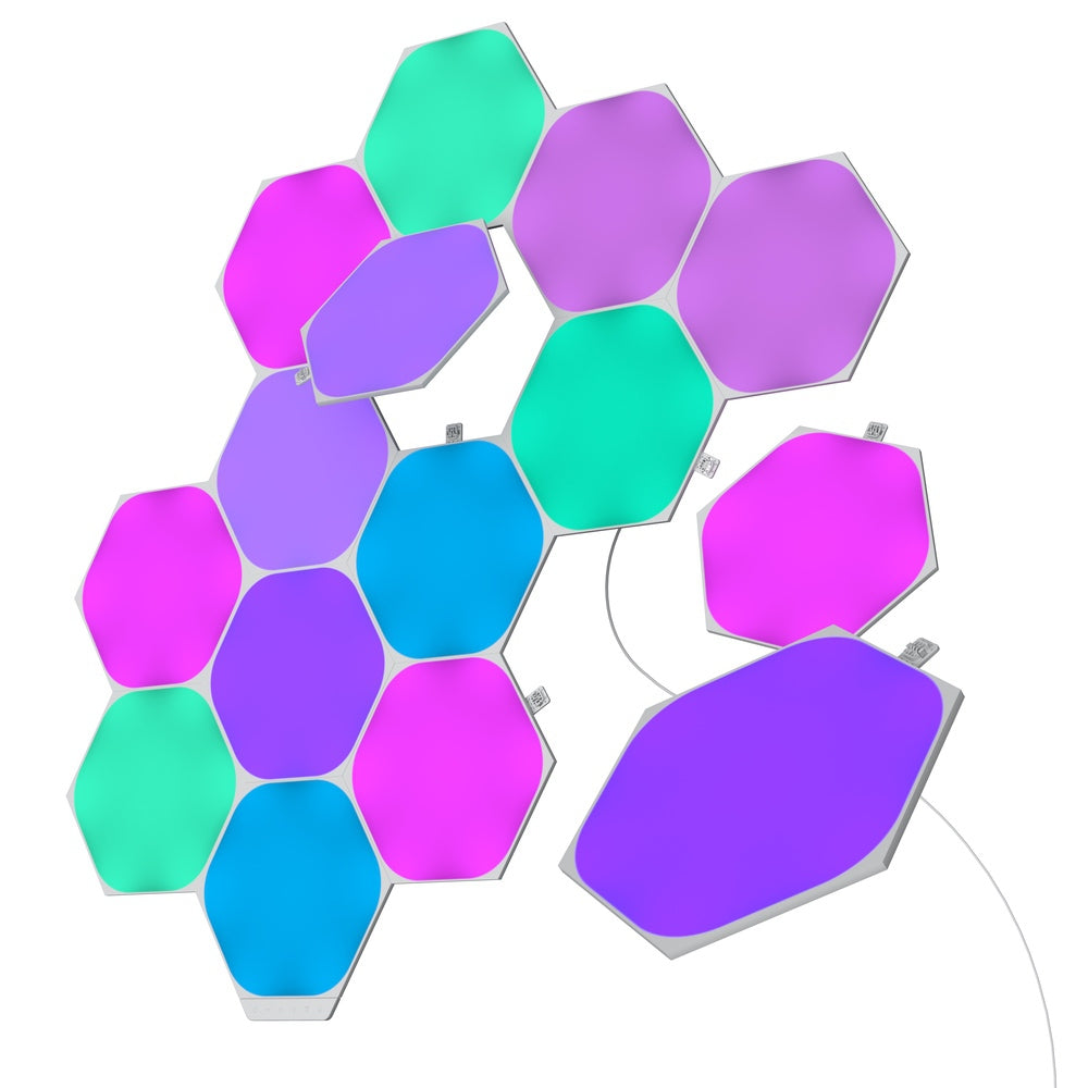 nanoleaf shapes - hexagons starter pack (15 panels)