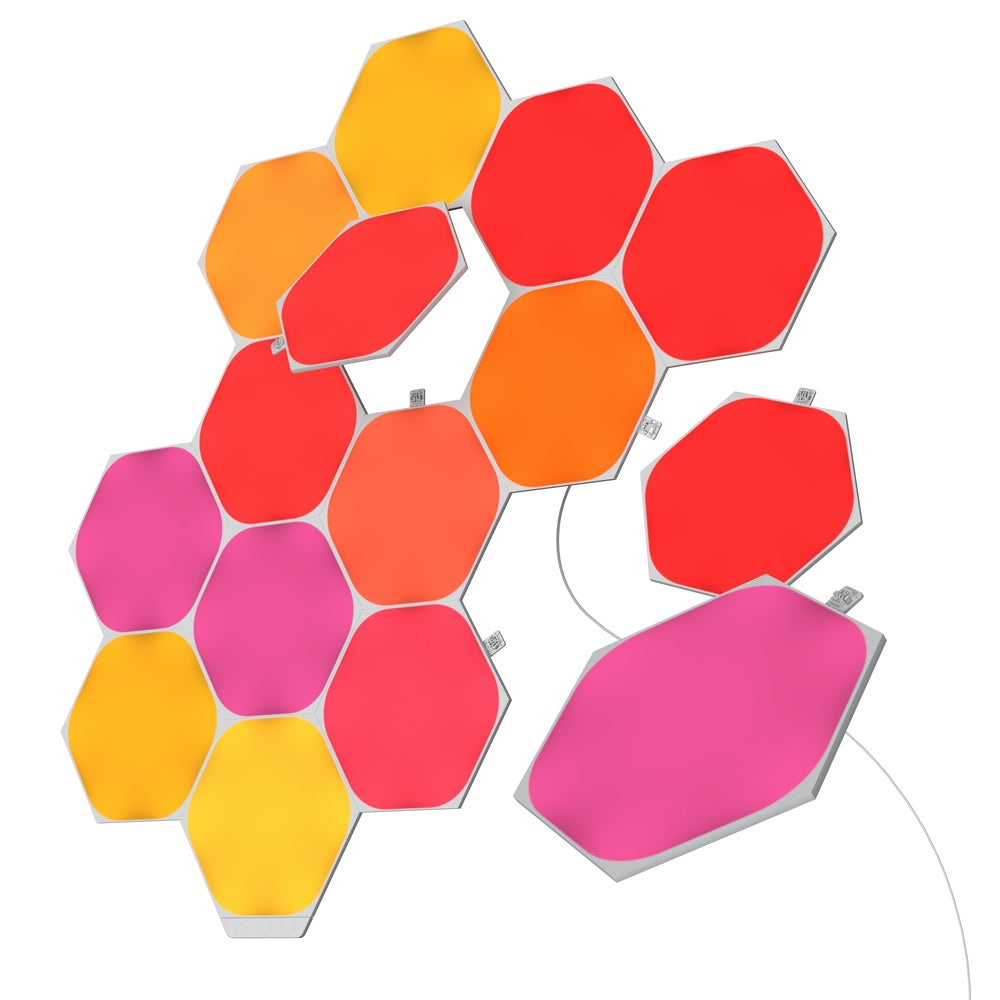 nanoleaf shapes - hexagons starter pack (15 panels)