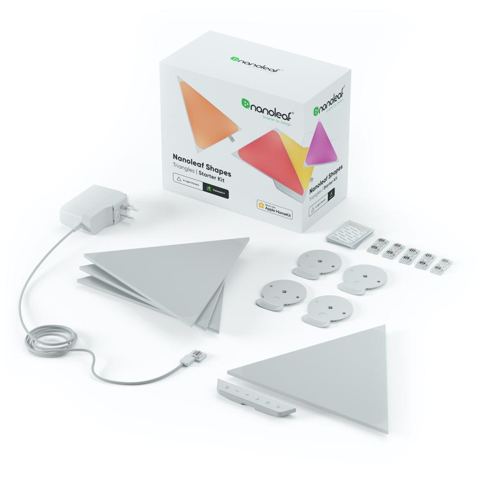 nanoleaf shapes - triangles starter kit (4 panels)
