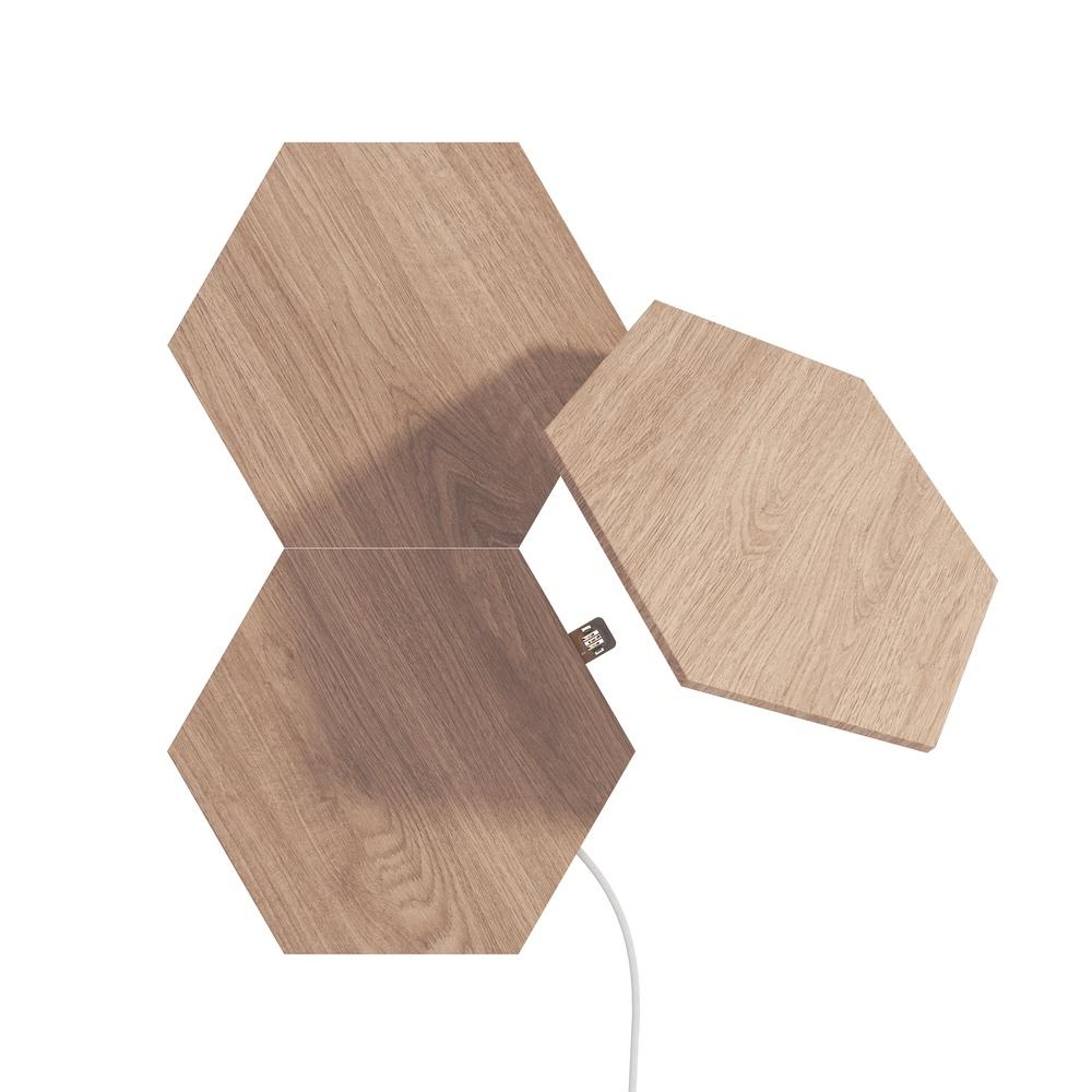 nanoleaf elements wood look expansion pack (3 pack)