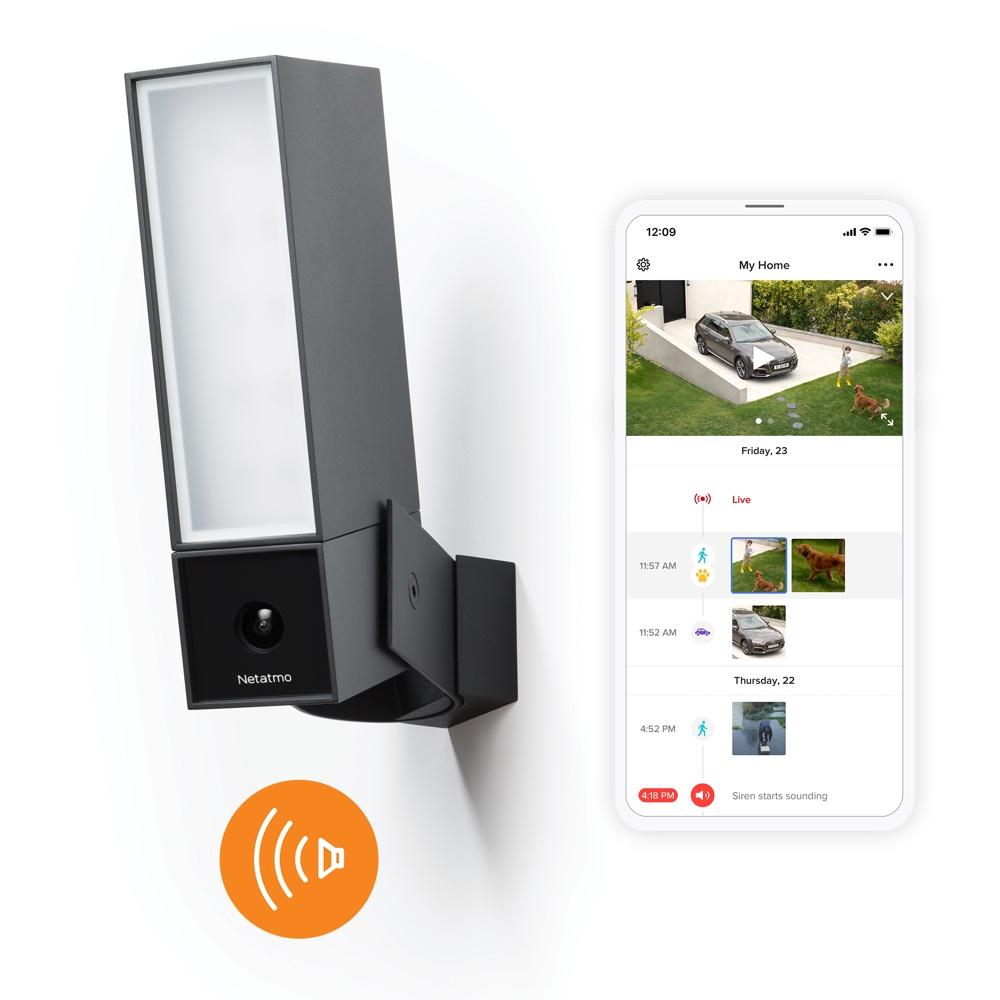netatmo smart outdoor camera with siren
