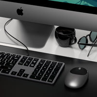 Thumbnail for satechi slim w3 wired backlit keyboard (space grey)