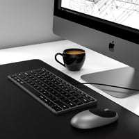 Thumbnail for satechi slim w1 wired backlit keyboard (space grey)