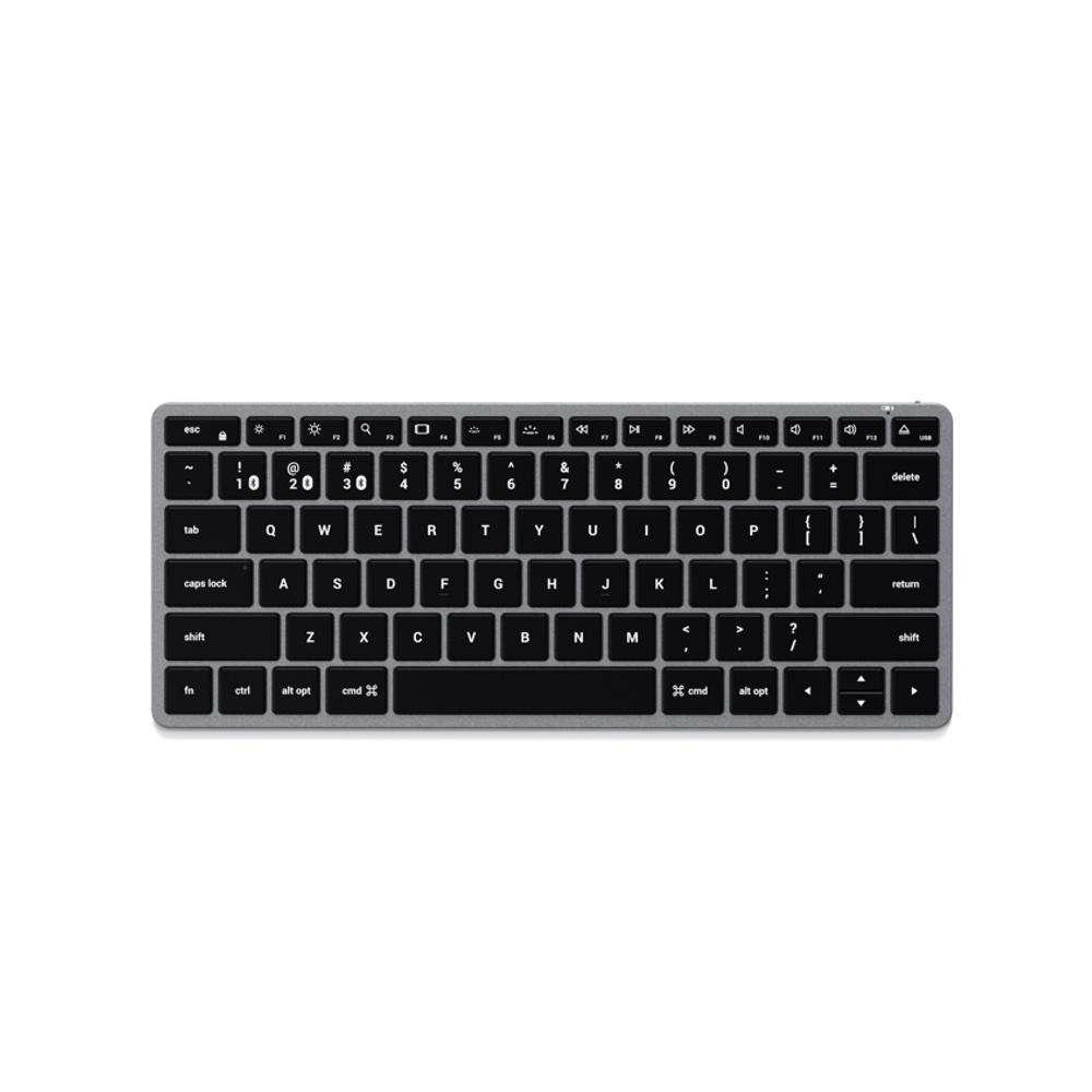 satechi slim x1 bluetooth backlit keyboard (space grey)