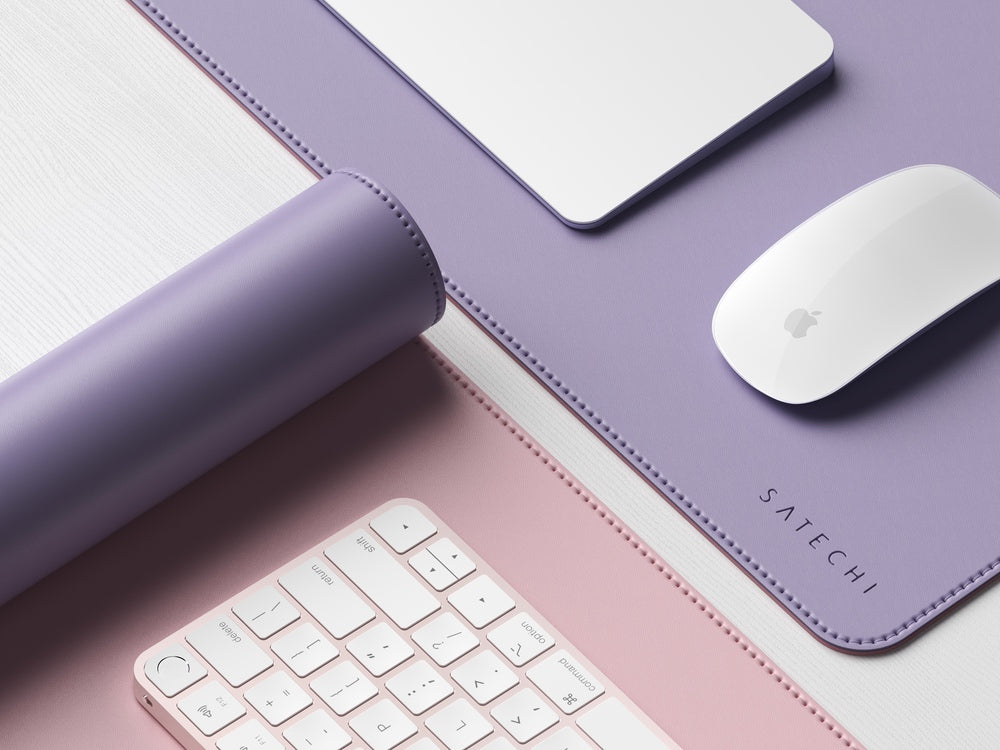 satechi dual sided eco-leather deskmate