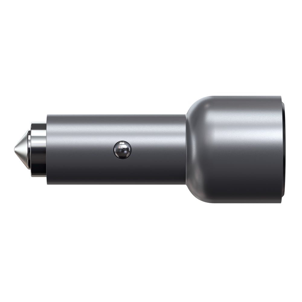 satechi 40w dual usb-c pd car charger (space grey)