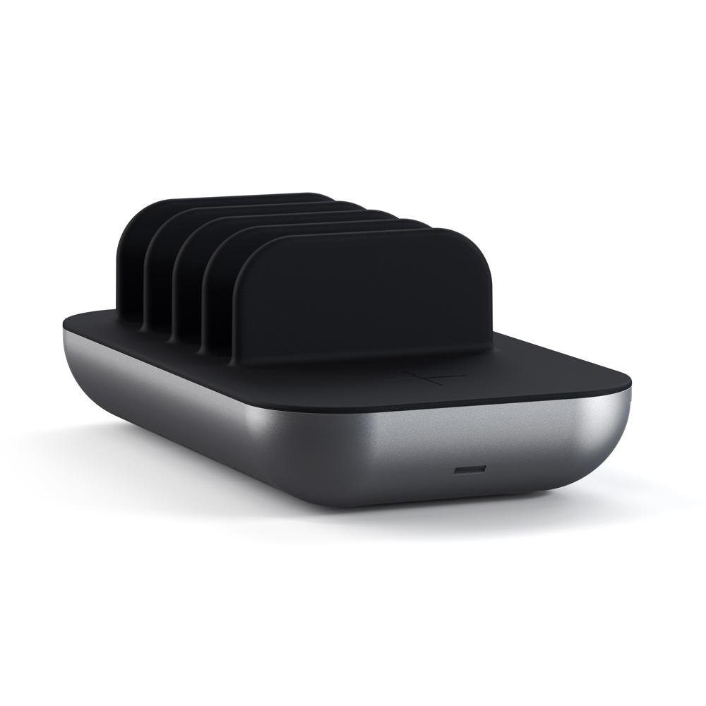 satechi dock5 multi-device charging station with wireless charging