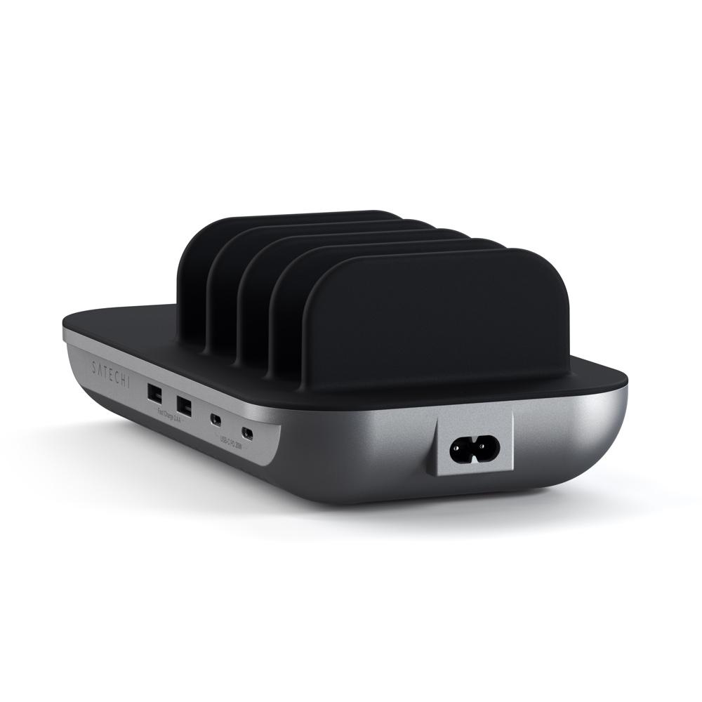 satechi dock5 multi-device charging station with wireless charging
