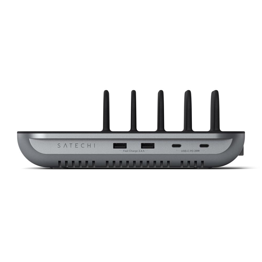 satechi dock5 multi-device charging station with wireless charging