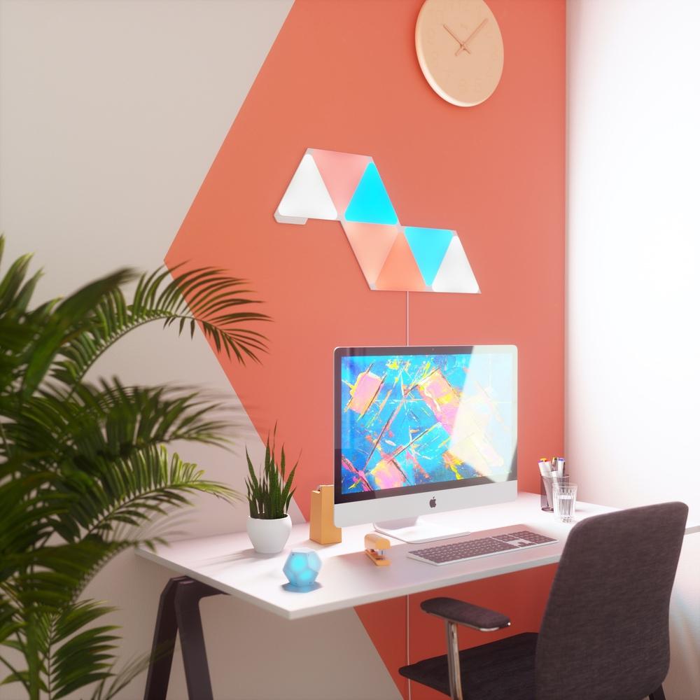 nanoleaf shapes - triangles starter kit (4 panels)