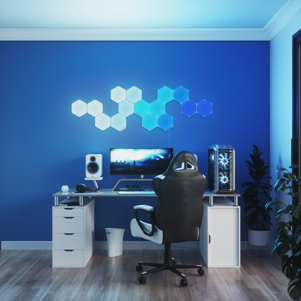 nanoleaf shapes - hexagons starter pack (15 panels)