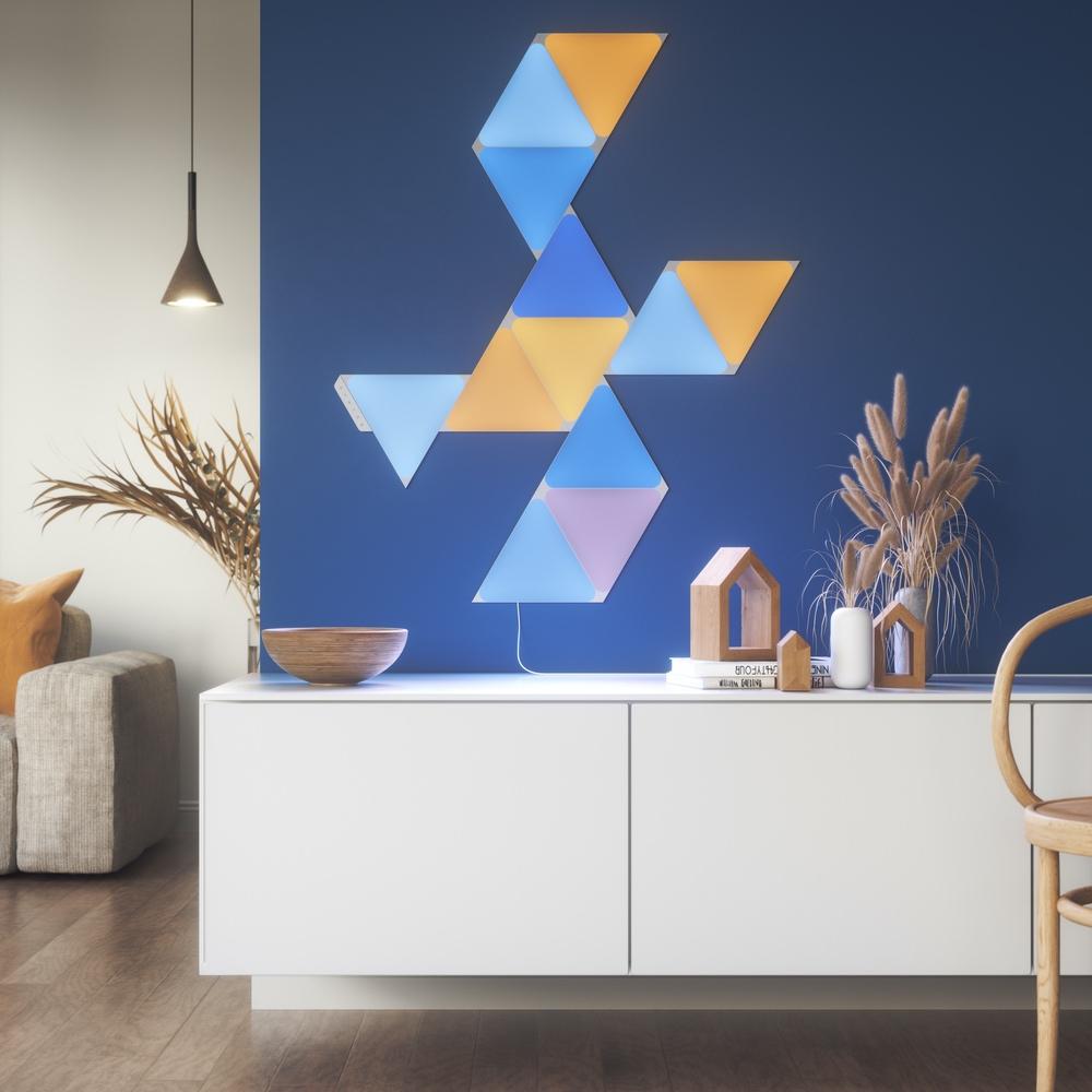 nanoleaf shapes - triangles starter kit (9 panels)