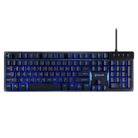 Thumbnail for bonelk k-308 gaming led backlit keyboard, usb, full size (black)