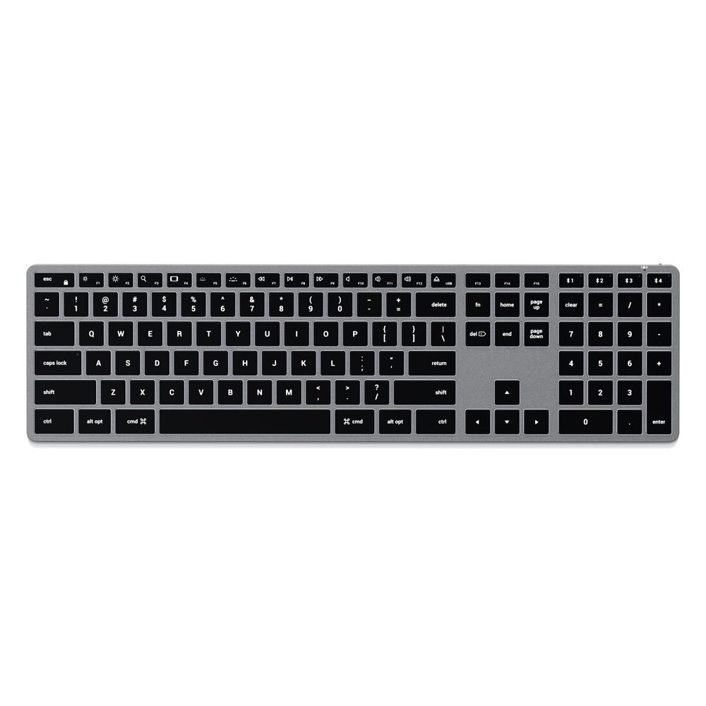 satechi slim x3 bluetooth backlit keyboard (space grey)