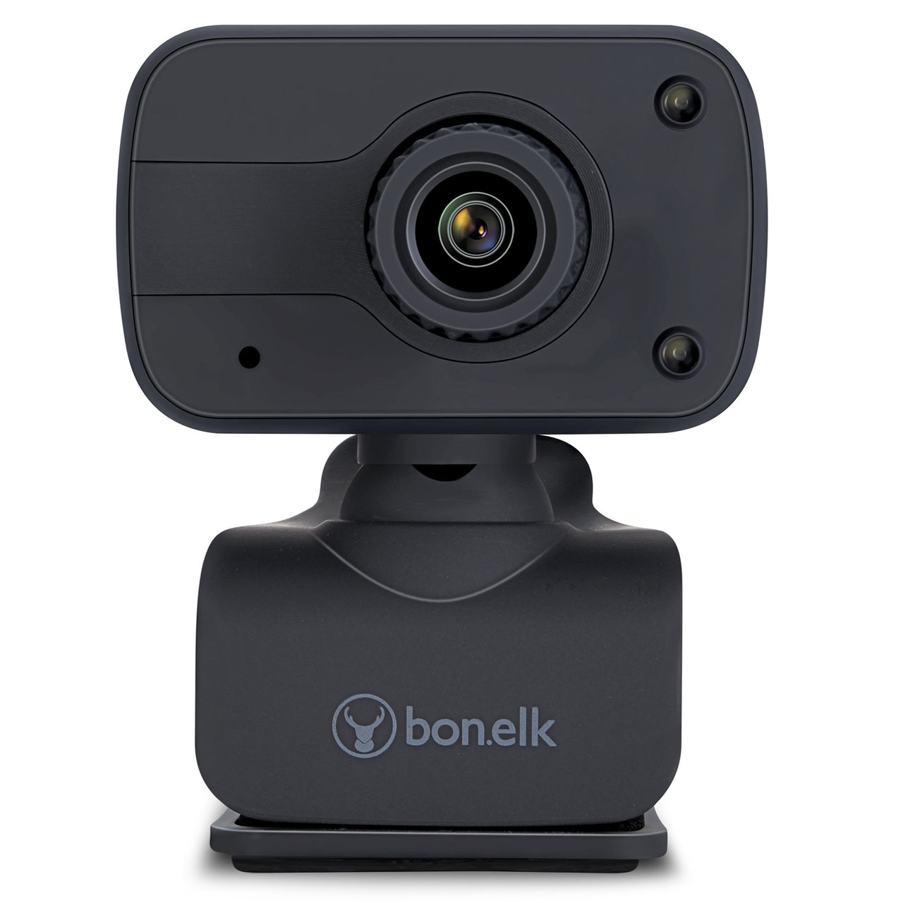 bonelk usb webcam, clip on, 1080p (black)