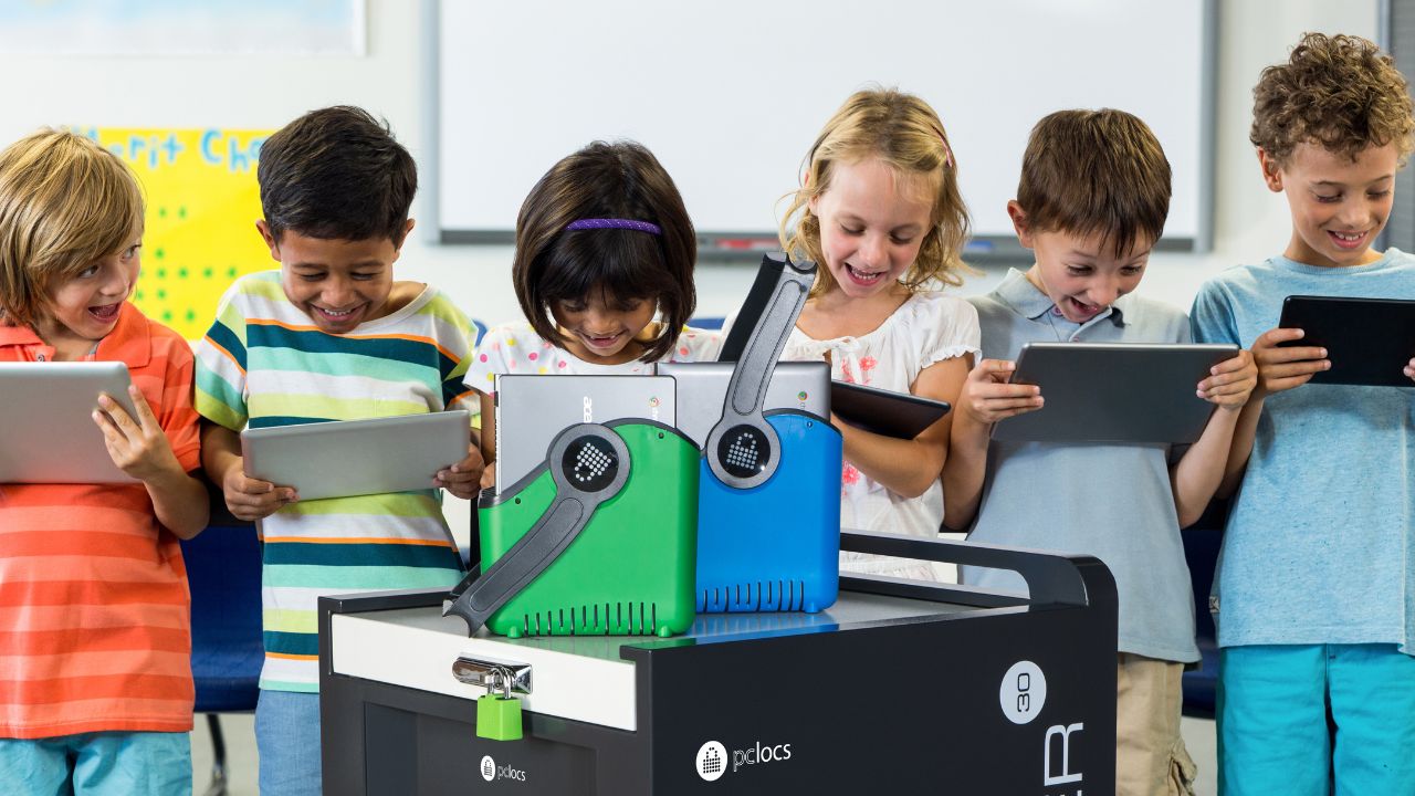PC Locs Charging Carts & Stations for Schools | Sammat Education