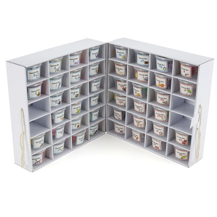 Stack of 44 Sound and Spelling Phonics Tubs ready for learning