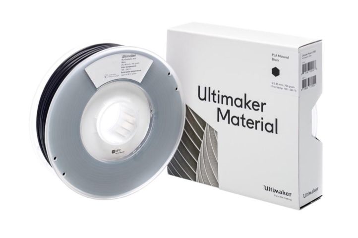 UltiMaker PLA filament 750g spool in black