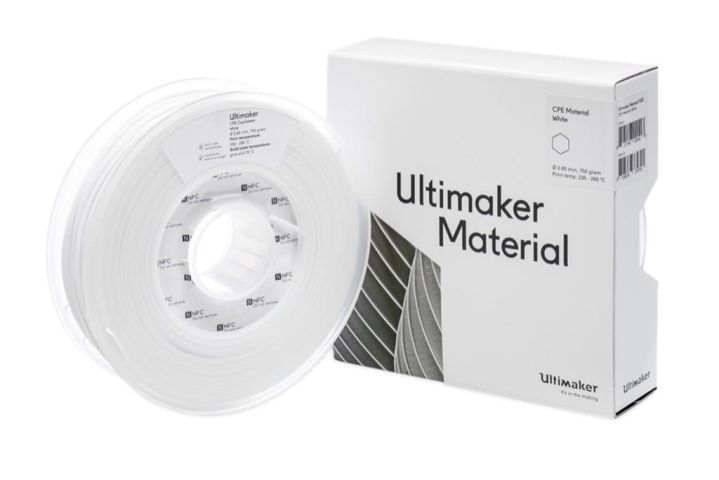 UltiMaker CPE filament 750g spool in white