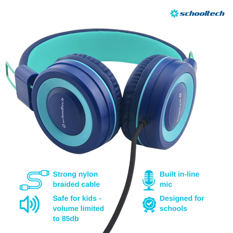 SchoolTech USB-C Extra Sturdy Headphones — Class Set
