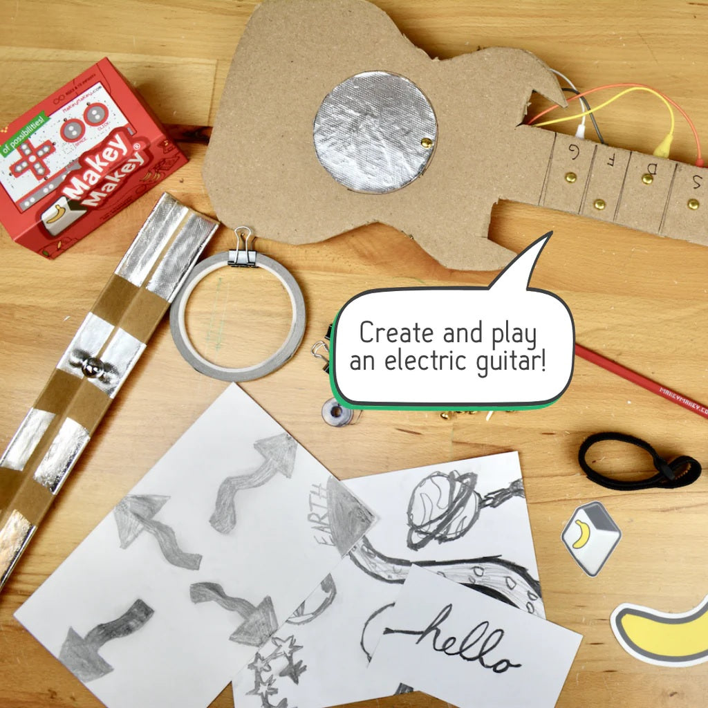 Creative project example using Makey Makey Craft + Code Booster Kit materials