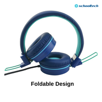 SchoolTech Extra Sturdy Headphones with Mic — 3.5mm, Class Set