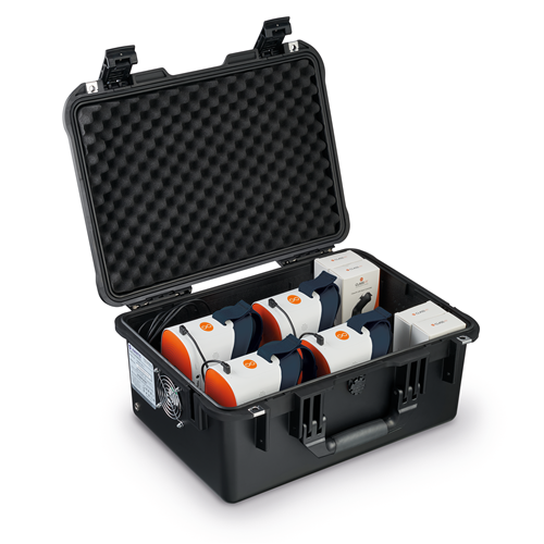 ClassVR Xplorer Mini Classroom Pack showing headsets and controllers