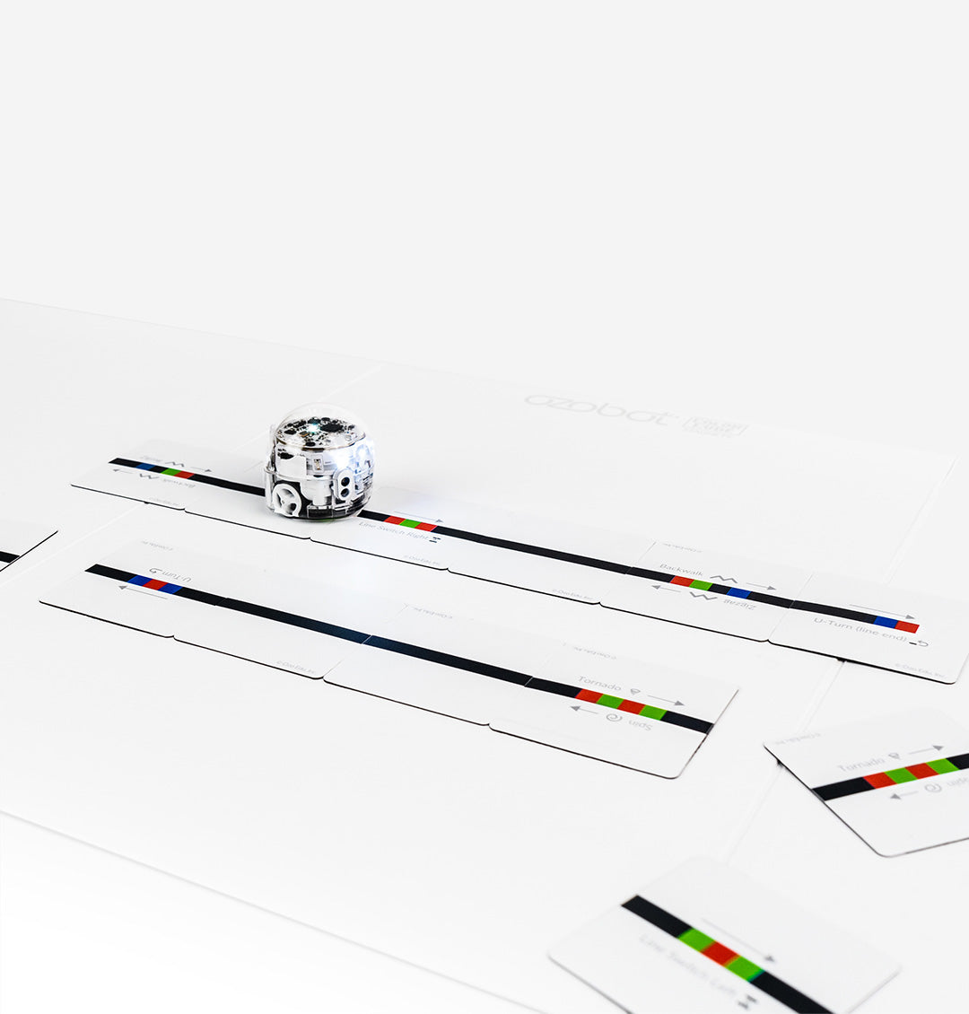 Close-up of Ozobot Colour Code Magnets showcasing durability