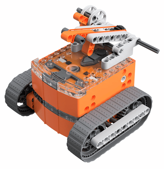 The EdCreate Edison Creator's Pack displayed with an Edison robot and LEGO brick compatible systems.