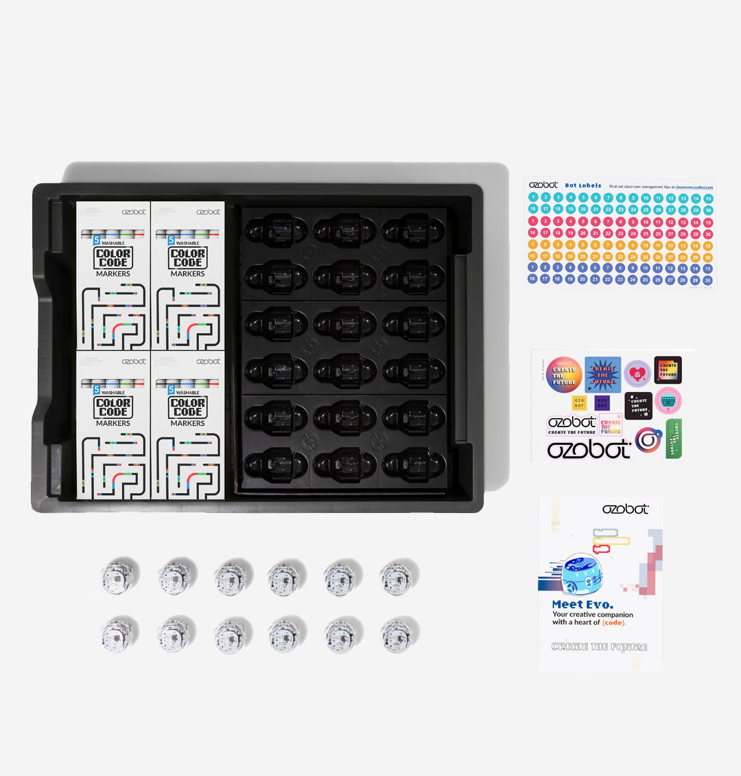 Ozobot Evo Classroom Kit (12 Bots) available in Australia from Sammat Education