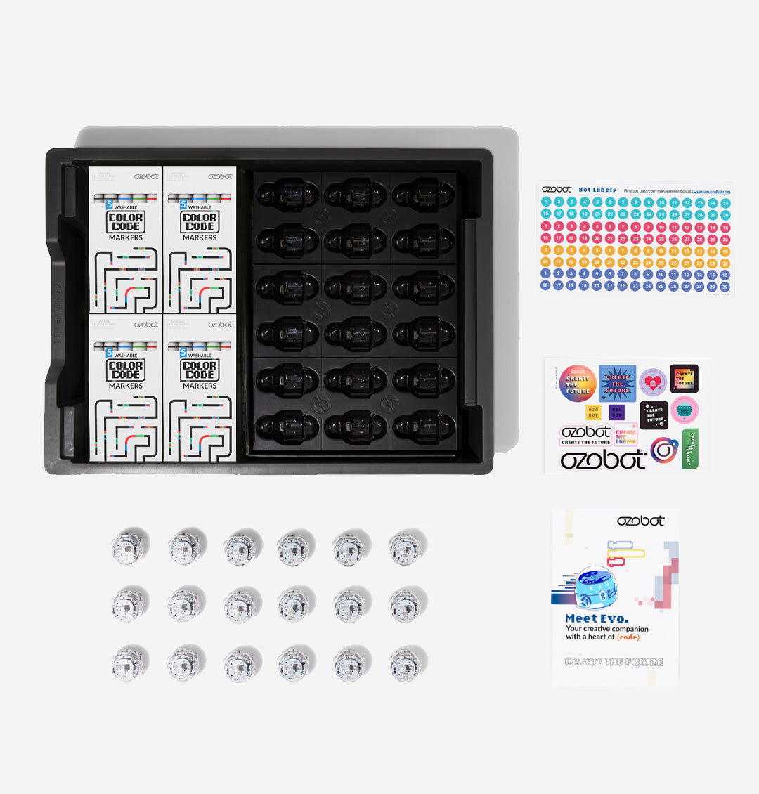 Ozobot Evo Classroom Kit (18 Bots) now available in Australia from Sammat Education