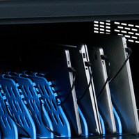 SchoolTech 32 AC Charging Trolley — iPads, Chromebooks & Laptops