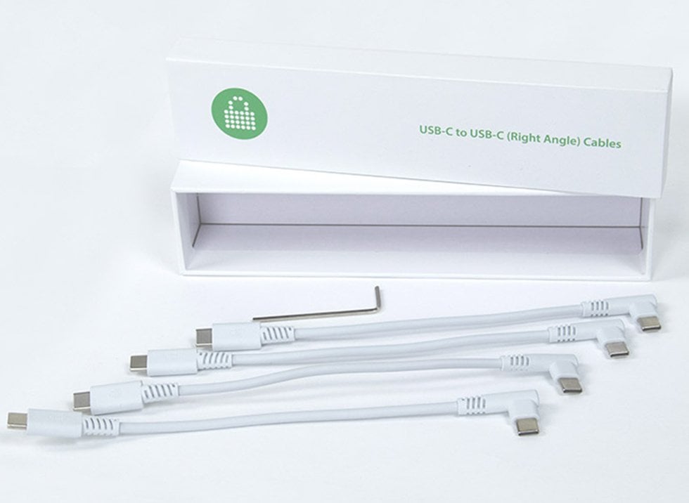 PC Locs USB-C to USB-C right-angle cables, set of four, for the BOLT 12 station