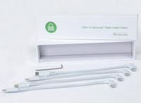 PC Locs USB-C to Lightning right-angle cables, set of four, MFi approved