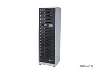PC Locs FUYL 15 locker in use with a device stored in an open bay