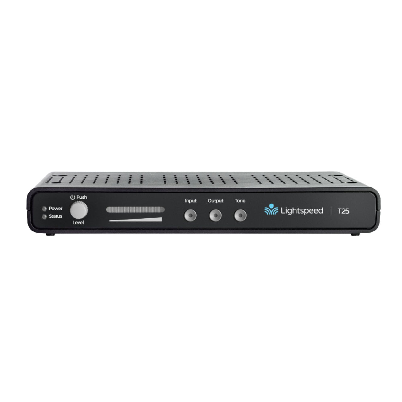 Lightspeed T25 classroom audio amplifier — front view