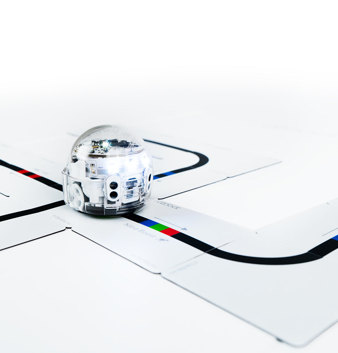 Ozobot Evo robot interacting with Colour Code Magnets